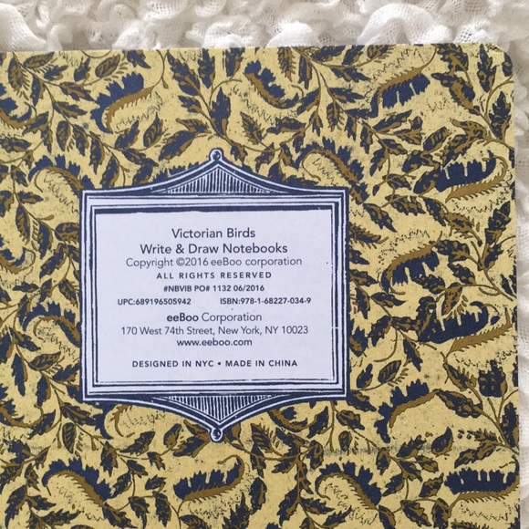 Victorian Birds Write & Draw Notebook - Picture 4 of 8